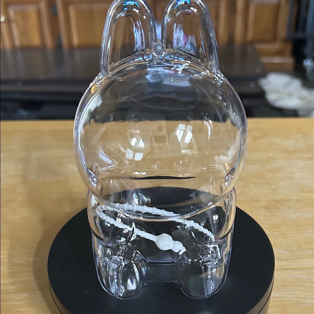 UNBRANDED (“LA-FOO-FOO”) CLEAR PROTECTOR CASE W/ CLOSURE TIE/FITS 7” SITTING